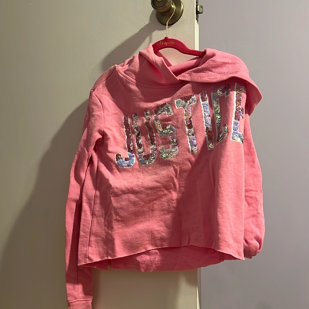Justice sequins hoodie offer bundle to save size 10